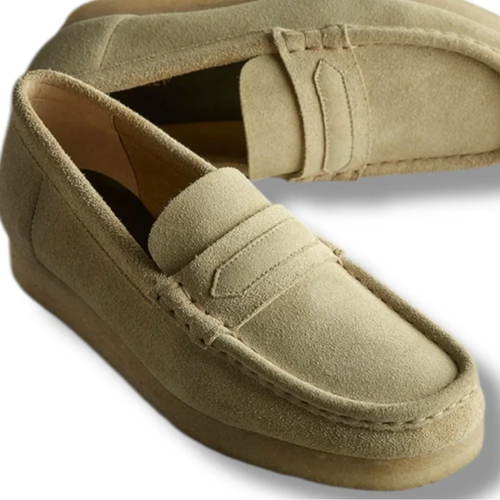Clarks Originals Wallabee Loafer Maple Suede Moc Toe Size 8.5